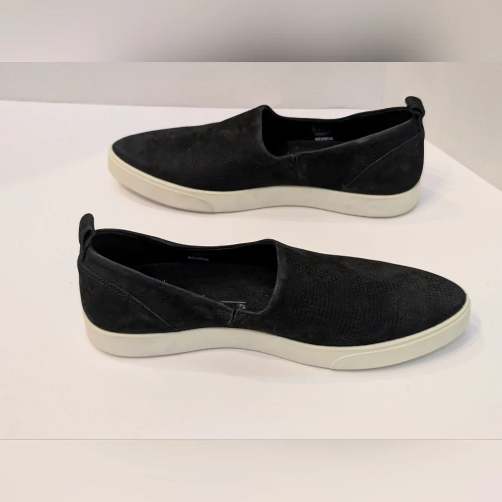 ECCO Women's Gillian Slip On Black Leather Comfort Shoes 10/41 Flat Loafers X1 - Picture 5 of 9